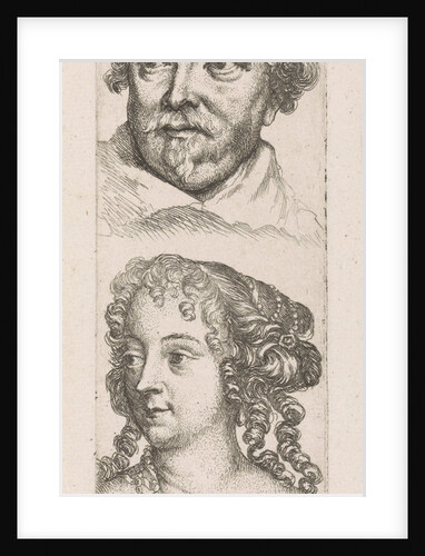 Heads of a man and woman, Augustinus Terwesten I by Anthony van Dyck