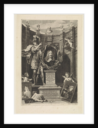 Portrait of Archduke Archduke Leopold Wilhelm of Austria as an art collector by landvoogd der Zuidelijke Nederlanden Leopold Willem