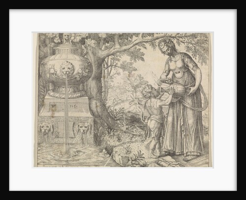 Hagar gives drink Ishmael by Willem Thibaut