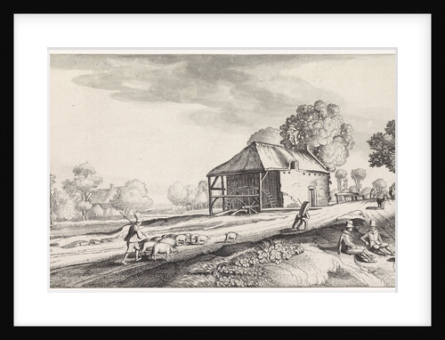 Forked Road at a watermill by Jan van de Velde II