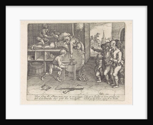 Trickster punished grinding nose and ears by Claes Jansz. Visscher II
