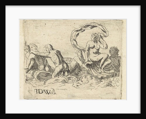 sea gods and nymphs in the surf, Franz de Wilde by Franz de Wilde