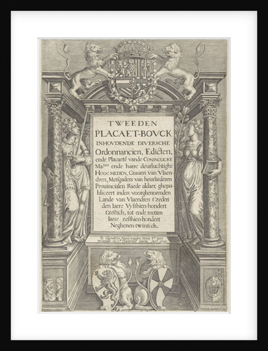 Altar with allegorical figures by Raad van Vlaanderen