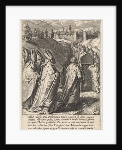 Coffin of Thomas Aquinas is brought to the Dominican church of Toulouse by Otto van Veen