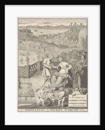 Dutch virgin receives flowers from a gardener by Michiel Schrijver