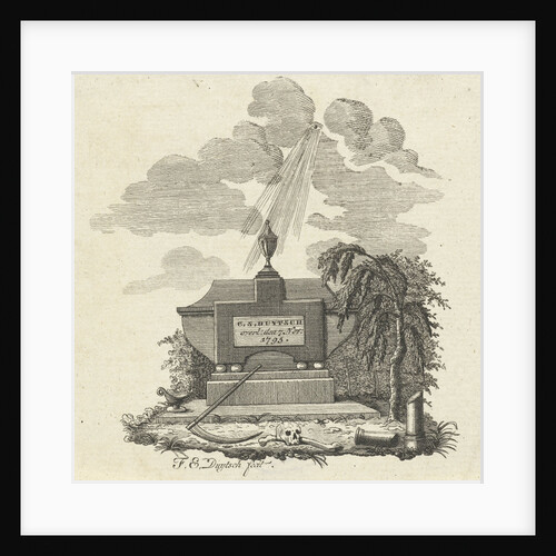 Gravestone for C. S. Duytsch deceased November 7, 1795 by F.E. Duytsch