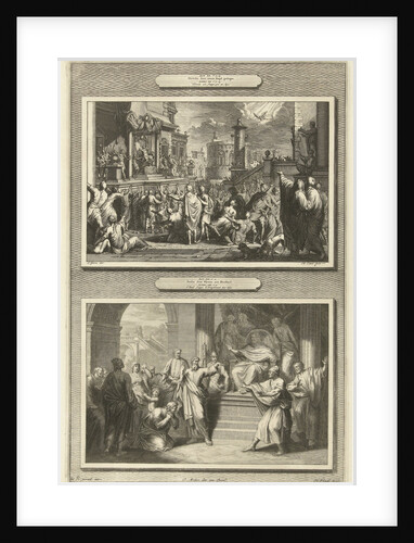 The death of Herod Agrippa and Paul beats BarJesus with blindness by Bernard Picart