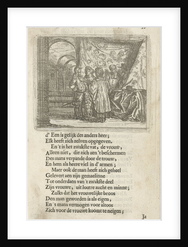 Wedding Ceremonies in an interior by Arnold Houbraken