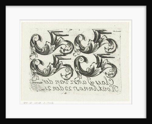 Four ornaments by Claes Jansz van der Hout