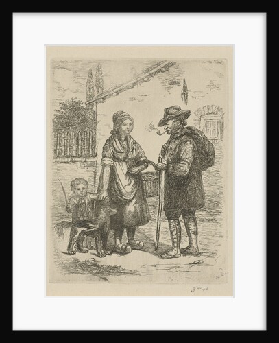 Farmer and his wife at a farm by David van der Kellen II