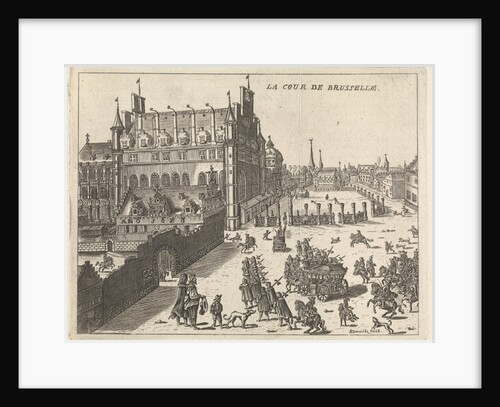 View of the court of Brussels, 1673 by Kemnitz