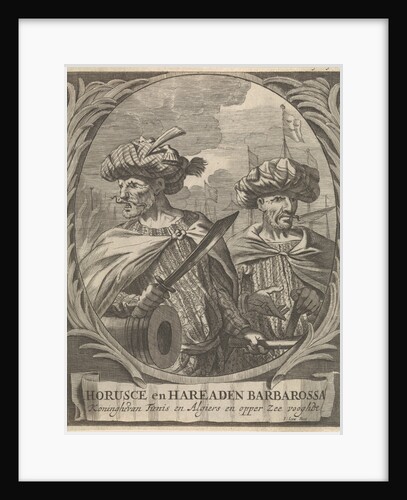Portraits of Horusce and Hareaden Barbarossa, Barbary pirates by Ignatius Lux