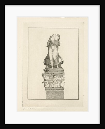 Statue of a winged woman by Jacobus Millies