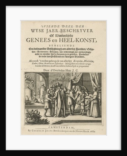 Preparation of drugs and bloodletting, Julius Milheuser by Cornelis Jansz Zwol