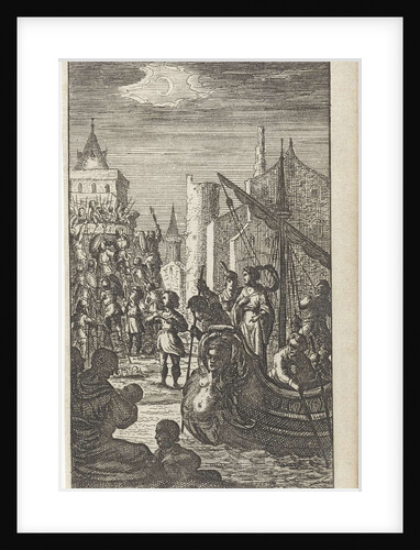 Galley at the storming of a castle by Gerrit van Goedesberg