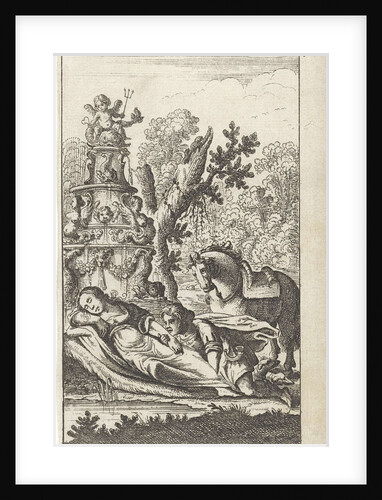 Hunter bends over a reclining woman by Gerrit van Goedesberg