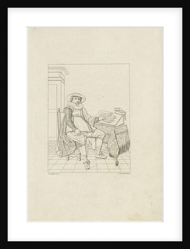 Portrait of an unknown magistrate by Leonardus Schweickhardt