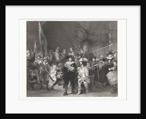 Captain Frans Banninck Cocq and Lieutenant Willem van Ruytenburch, known as the Night Watch by Johann Wilhelm Kaiser I