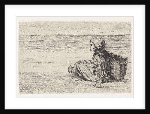 Girl at the seaside by Jozef Israëls