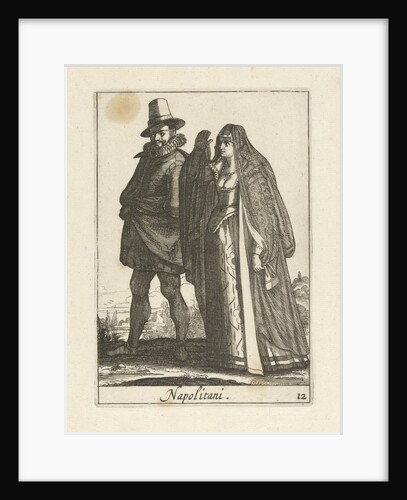 Couple dressed in the Neapolitan fashion by Johannes Covens and Cornelis Mortier
