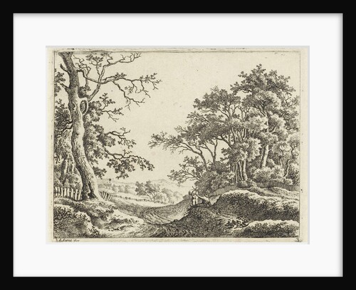 Hilly landscape by Adrianus Serne