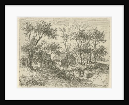 Farms among the trees by Gerrit Jan Michaelis