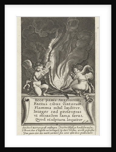 The wafer in the fire on both sides angels by Hendrik Aertssens