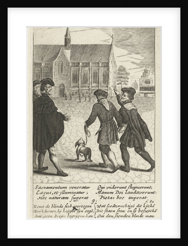 A blind man is healed the host, 9 by Hendrik Aertssens