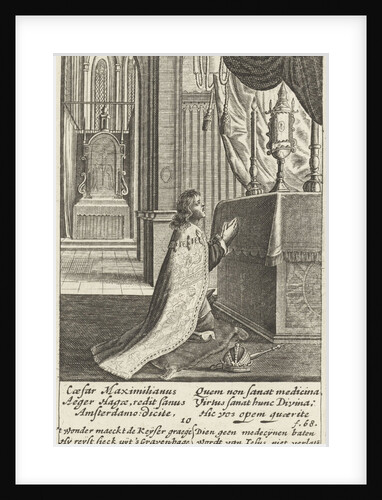 Emperor Maximilian pray before the Blessed Sacrament, 10 by Henry Aertssens