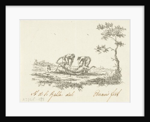 Two horses skinners by Gerardus Emaus de Micault