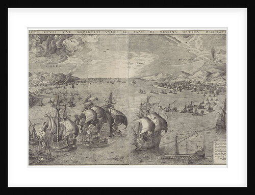 Battle in the Strait of Messina by Anonymous