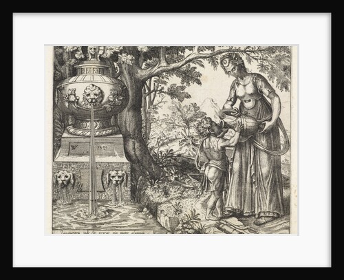 Hagar gives a drink to Ishmael by Willem Thibaut