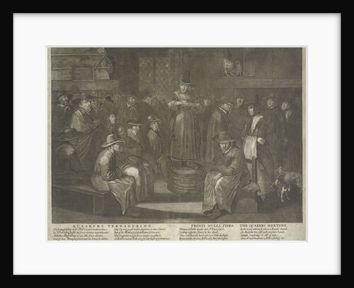 Quaakers meeting by Carel Allard