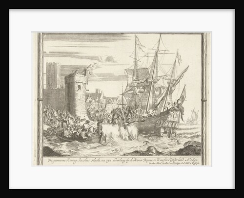 Flight of James after his defeat at the Boyne, 1690, Hugo Allard by States of Holland and West Friesland