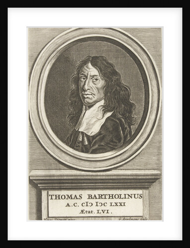 Portrait of Thomas Bartholinus at age of 61 years by Henrich Dittmers