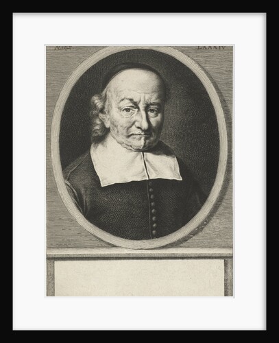 Portrait of Joost van den Vondel at the age of 84 by Hendrik Bary