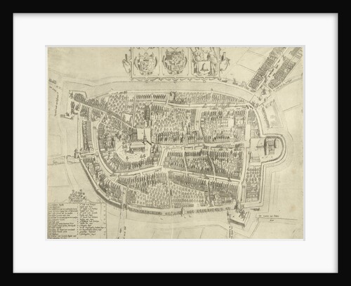 Map of Franeker, 1598 by Anonymous