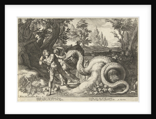 The dragon kills the companions of Cadmus by G. Rijckius