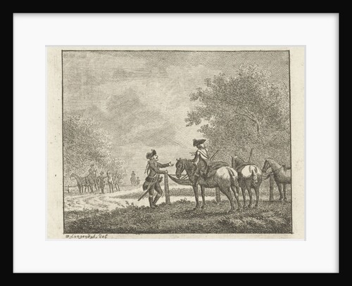 Two soldiers in conversation by Joannes Bemme