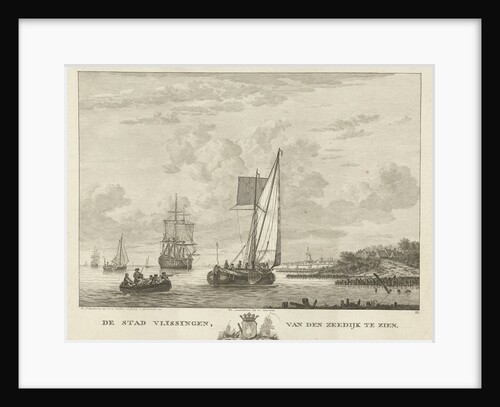 View of Vlissingen from the seawall by Carel Frederik Bendorp I
