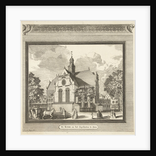 View of the Noorderkerk in Amsterdam, The Netherlands from the South West by Pieter van den Berge