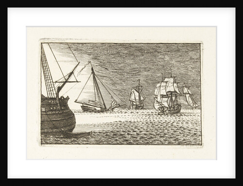 Seascape with threemaster by Mathäus Berkman