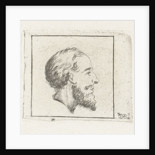 Portrait of a man with beard and mustache by Jean Bernard