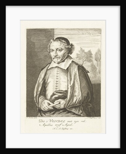 Portrait of Joost van den Vondel by Hermanus & Johannes Besseling