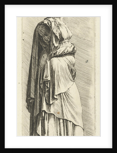 Picture of a woman without arms by Jan de Bisschop