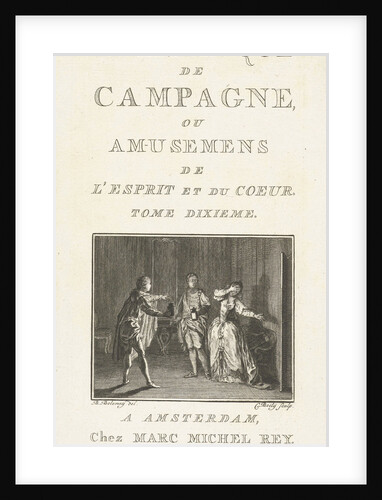 Title page for: Library Campaign. Tome dixième, Amsterdam, The Netherlands, 1764 by Marc Michel Rey