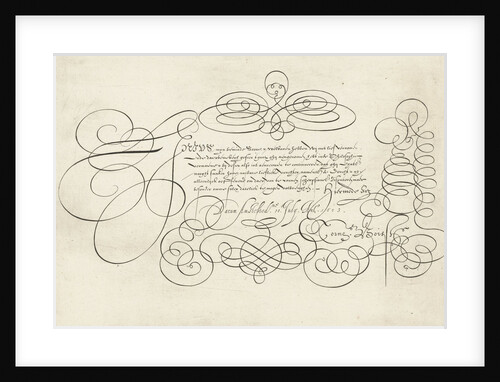 Calligraphy Lenicus mijn bemind soone by Anonymous