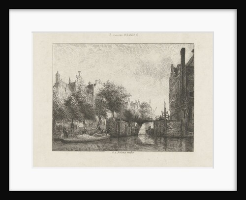 Nieuwe Zijds Voorburgwal with Old Haarlem, The Netherlandsmersluis Amsterdam by Johannes Arnoldus Boland