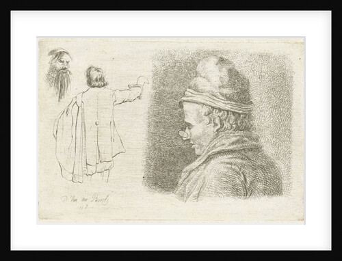 Study Sheet with three figures by D. van den Bosch