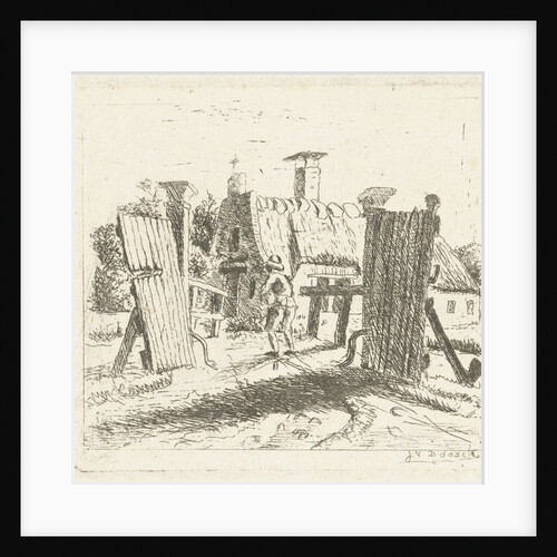 Man on the road to home by Johannes Ludovicus van den Bos